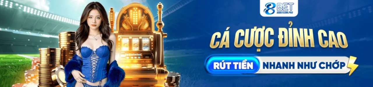Máy đánh bạc rực rỡ với đồng tiền vàng và hiệu ứng ánh sáng